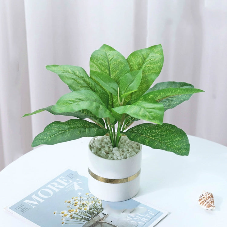 Ceramic Basin Simulation Green Plant Potted Decoration