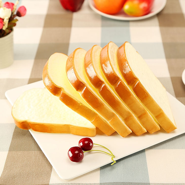 PU Simulation Bread Slice Model Photography Props Home Decoration Window Display