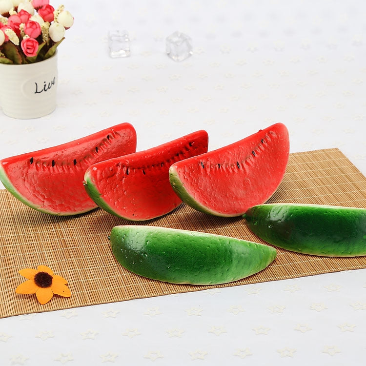 Simulation Watermelon Slice Fruit Model Photography Props Home Decoration Window Display