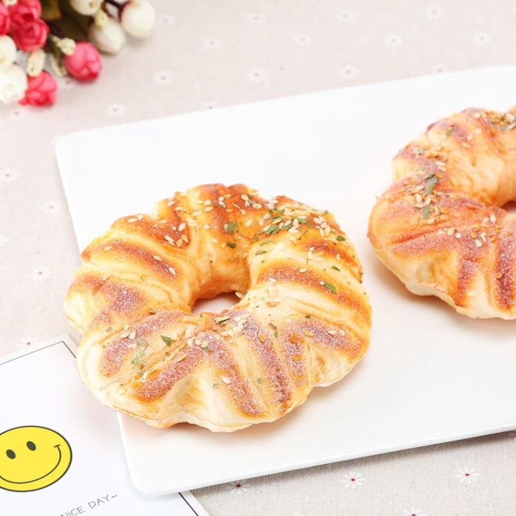 PU Simulation Circle Sesame Bread Model photography Props Home Engineering Window Display