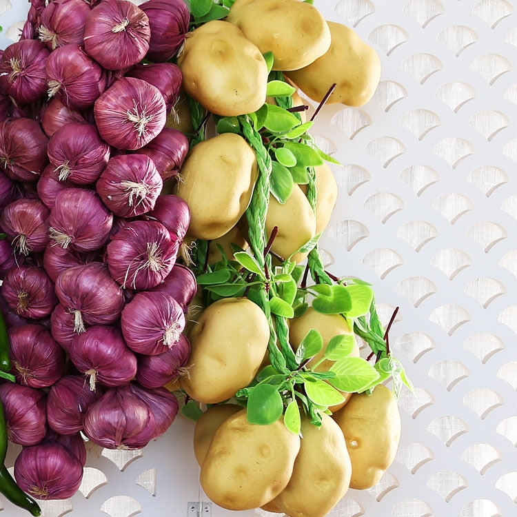 Simulation Vegetable String Farmhouse Restaurant Decoration Potato String Photography Prop