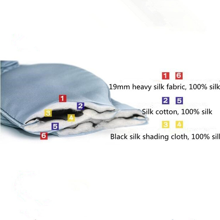 Adjustable Pure Silk Health Sleep Double-Side Shading Eye Mask