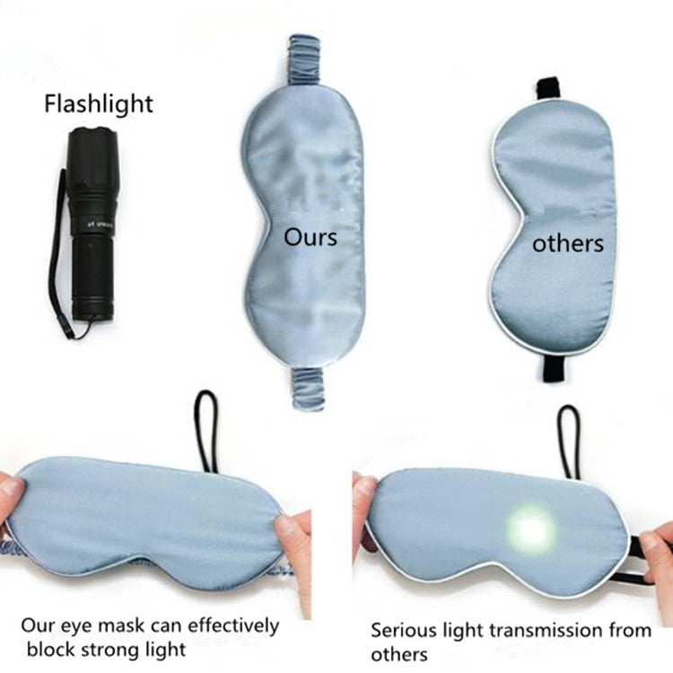 Adjustable Pure Silk Health Sleep Double-Side Shading Eye Mask