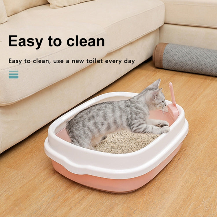 B22210 Semi-enclosed Detachable Pet Litter Box with Cat Litter