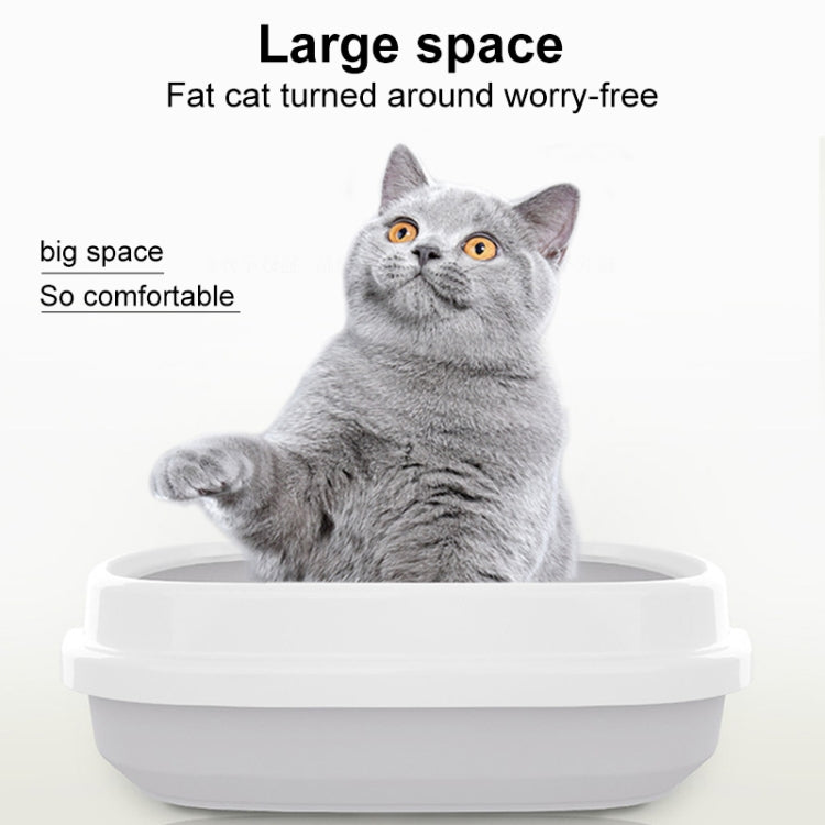 B22210 Semi-enclosed Detachable Pet Litter Box with Cat Litter
