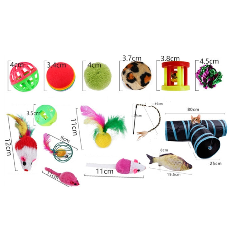 Pet Cat Toy Set Funny Cat Stick Plush Mouse Combo Toy,Specification: No. 5 Set