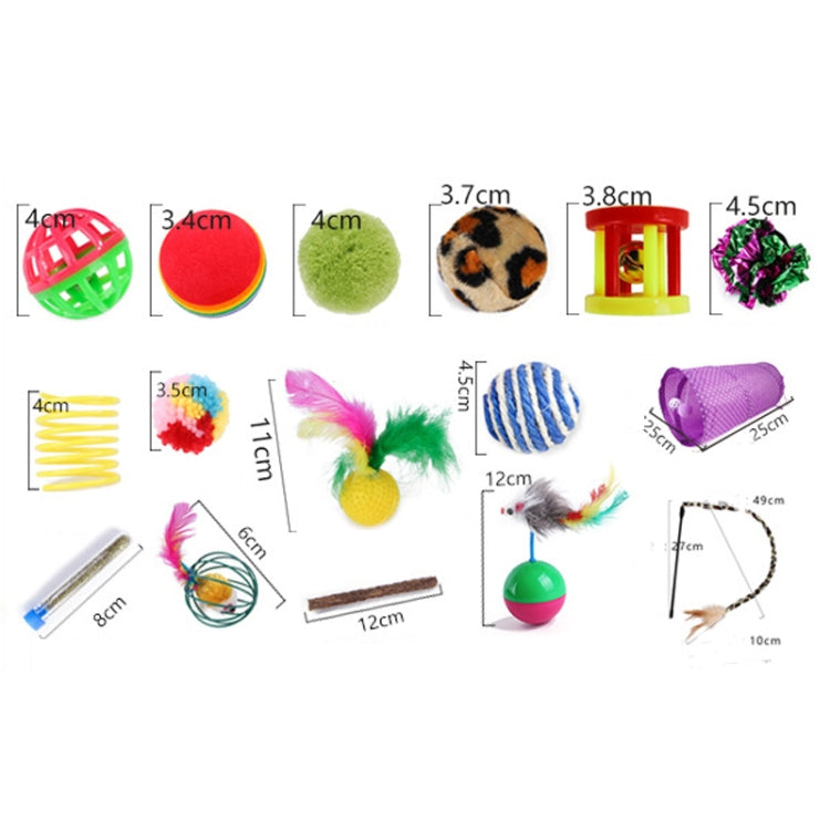 Pet Cat Toy Set Funny Cat Stick Plush Mouse Combo Toy,Specification: No. 6 Set