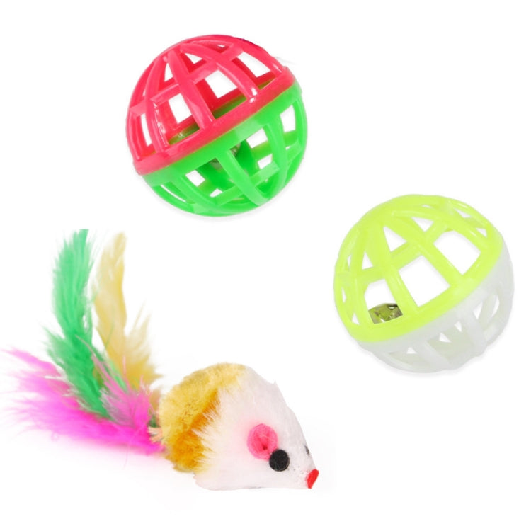 Pet Cat Toy Set Funny Cat Stick Plush Mouse Combo Toy,Specification: No. 6 Set