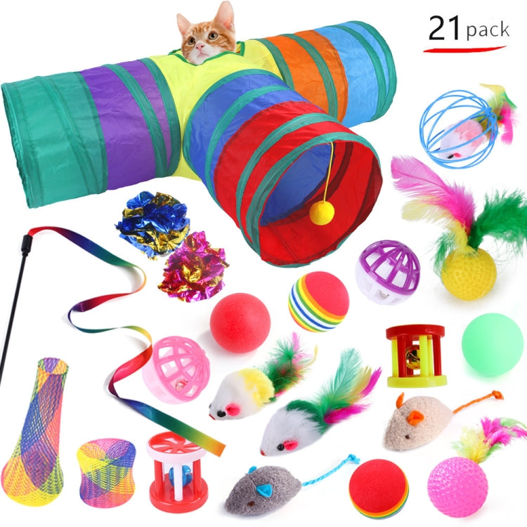 Pet Cat Toy Set Funny Cat Stick Plush Mouse Combo Toy,Specification: No. 7 Set
