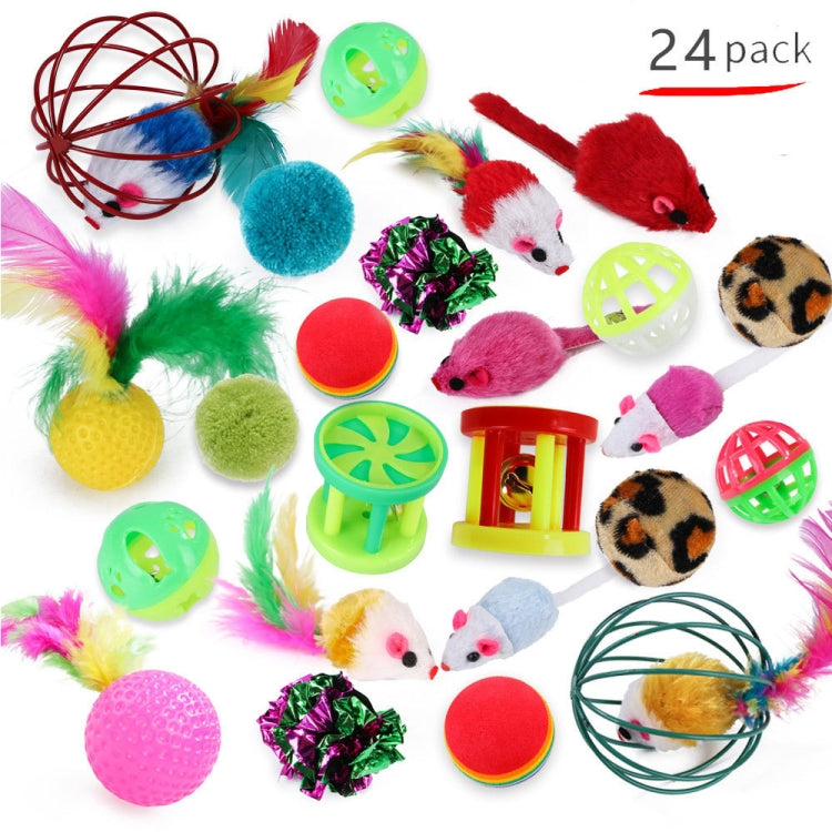 Pet Cat Toy Set Funny Cat Stick Plush Mouse Combo Toy,Specification: No. 8 Set