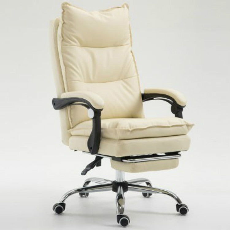 Office E-sports Game Chair Ergonomic Synthetic Leather Recliner with Steel Feet