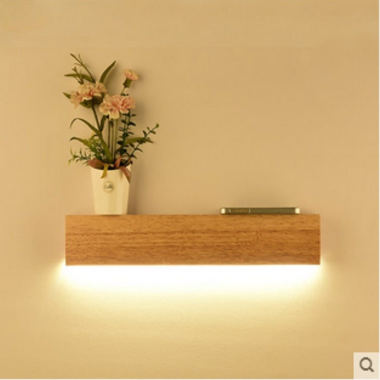 LED 8W Solid Wood Simplicity Wall Lamp Study Corridor Bedroom Lamp