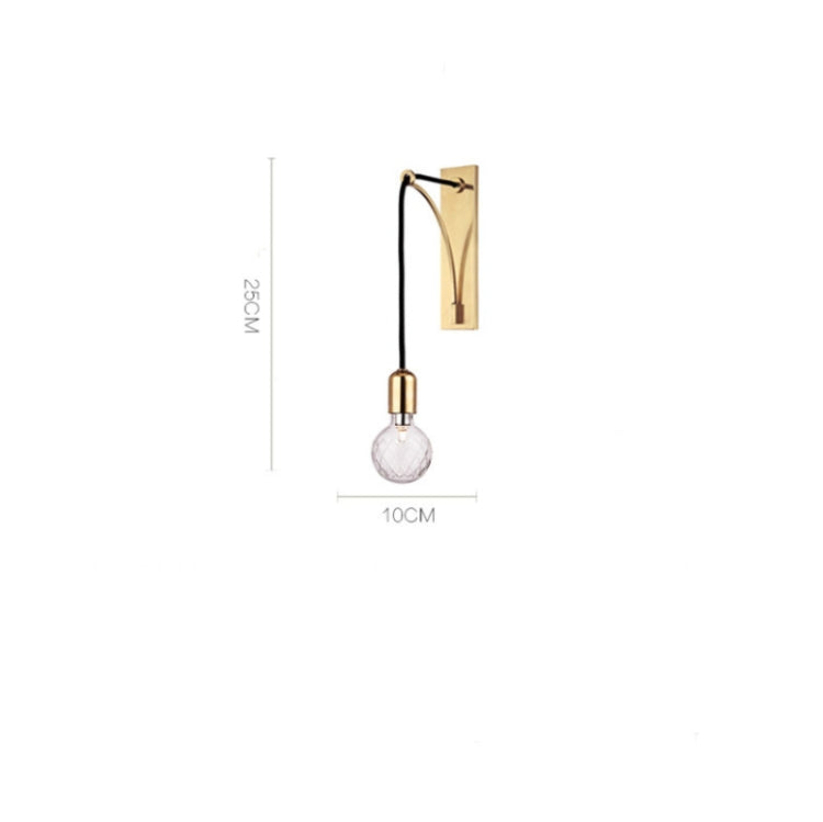 E27 LED Round Glass Ball Wall Light Corridor Wall Lamp
