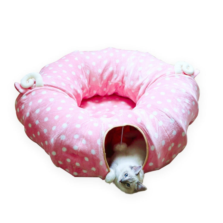 Folding Storage Cat Channel Puzzle Cat Toy Tunnel, Specification: Circular