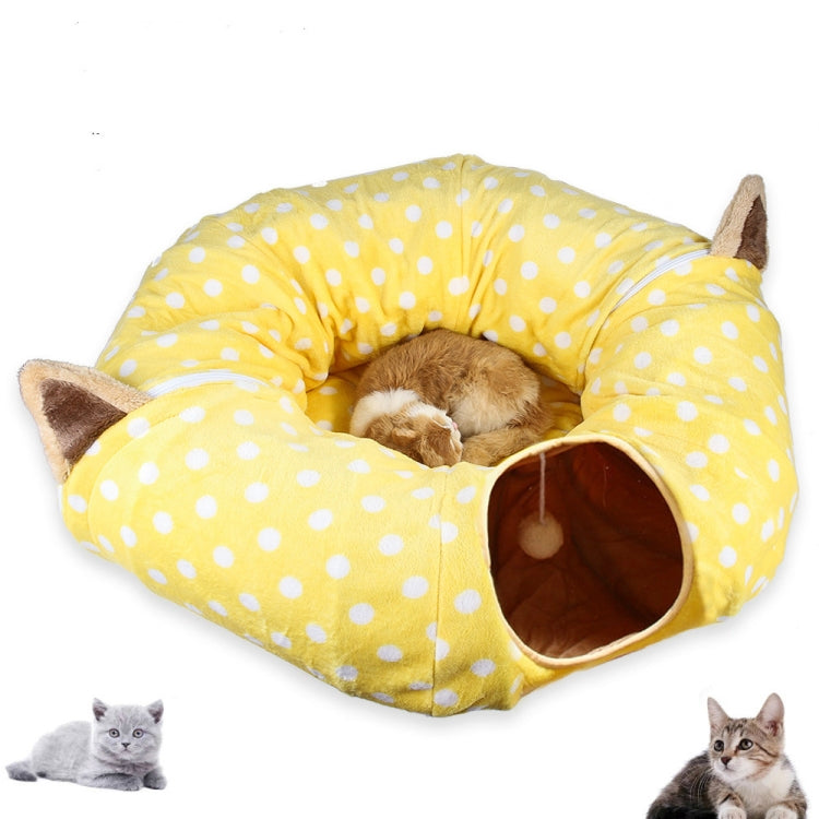 Folding Storage Cat Channel Puzzle Cat Toy Tunnel, Specification: Circular