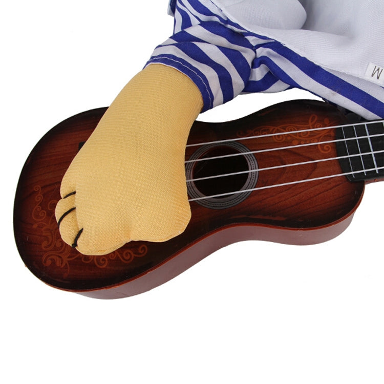 2 PCS Thin Section Funny Cat Guitarist Turned Into Pet Clothes, Size: L