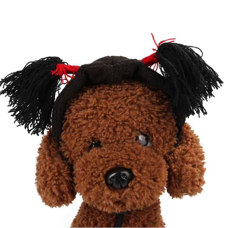 2 PCS Creative Cat Dog Halloween Funny Headband Hooded Hat Pet Headdress