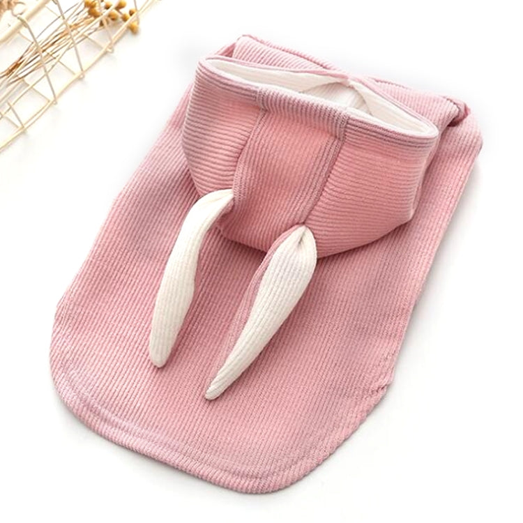 Comfortable Fashion Lovely Rabbit Ear Dog Teddy Pet Cat Sweatshirt, Size: S
