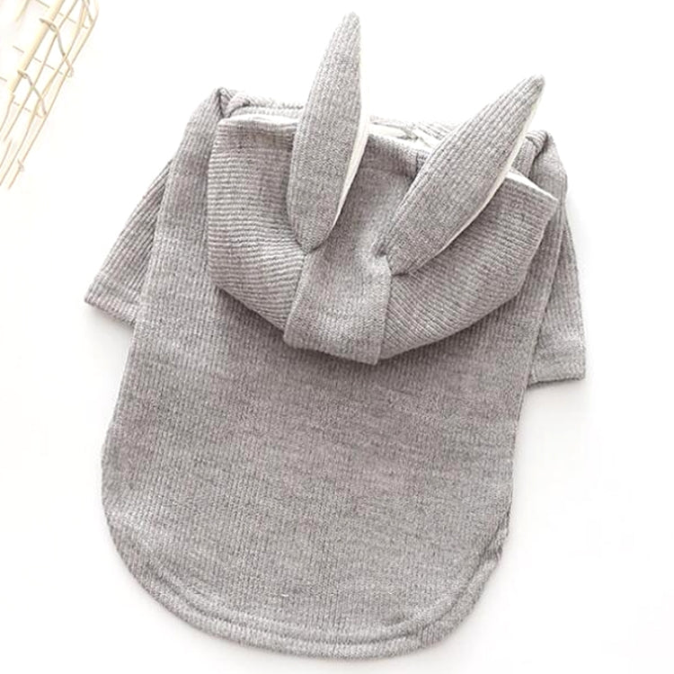 Comfortable Fashion Lovely Rabbit Ear Dog Teddy Pet Cat Sweatshirt, Size: S