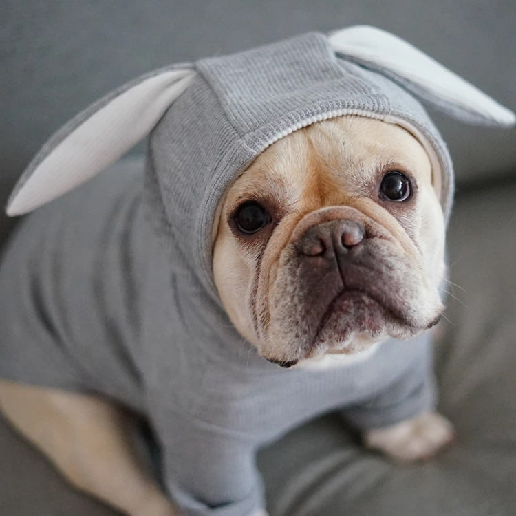 Comfortable Fashion Lovely Rabbit Ear Dog Teddy Pet Cat Sweatshirt, Size: S