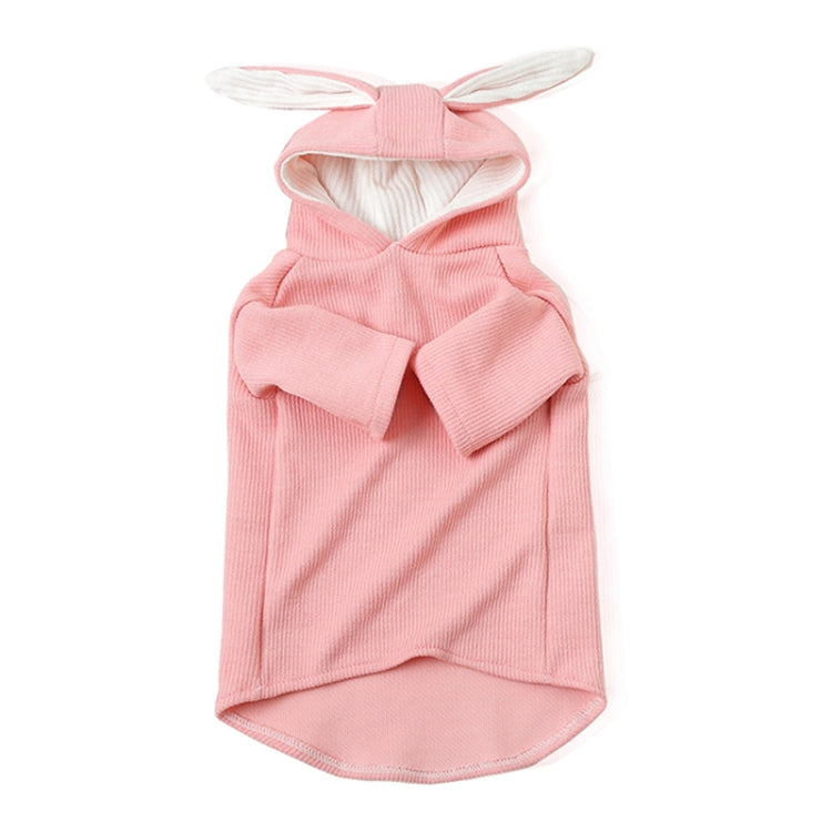 Comfortable Fashion Lovely Rabbit Ear Dog Teddy Pet Cat Sweatshirt, Size: L