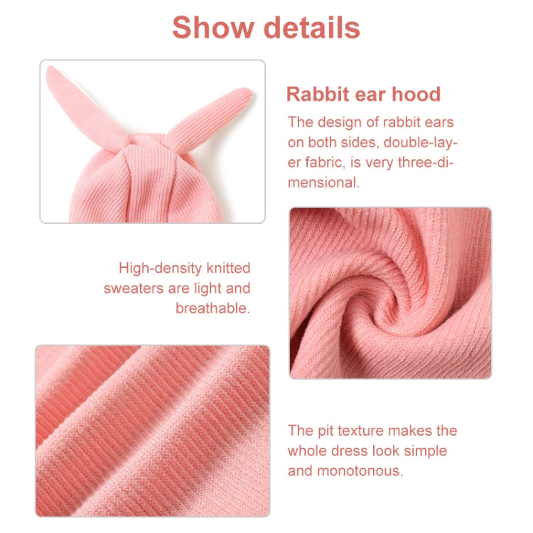 Comfortable Fashion Lovely Rabbit Ear Dog Teddy Pet Cat Sweatshirt, Size: L