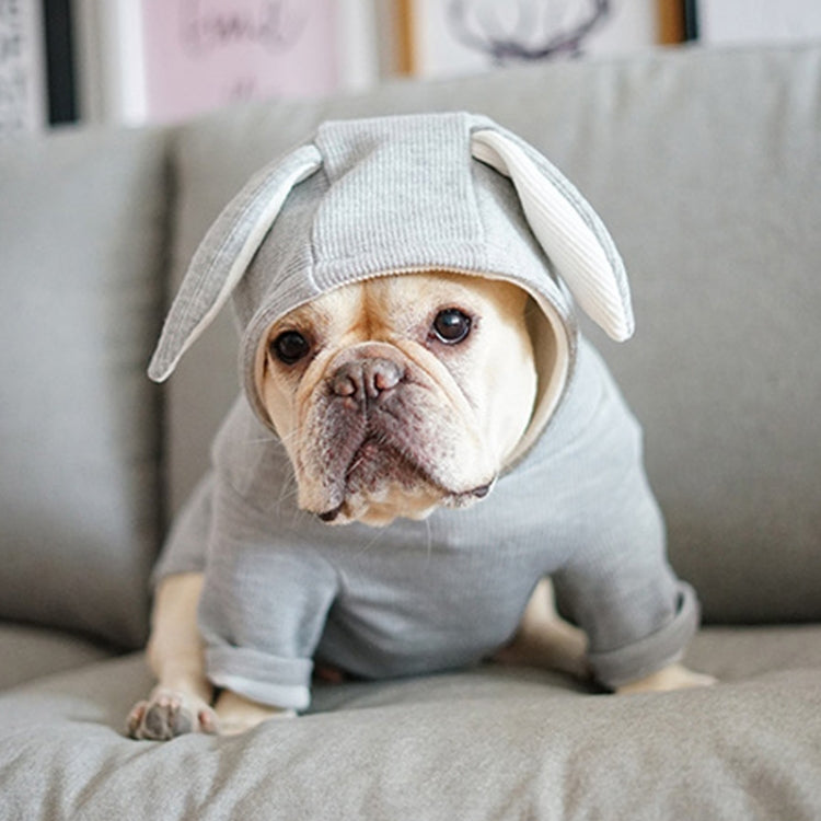 Comfortable Fashion Lovely Rabbit Ear Dog Teddy Pet Cat Sweatshirt, Size: L