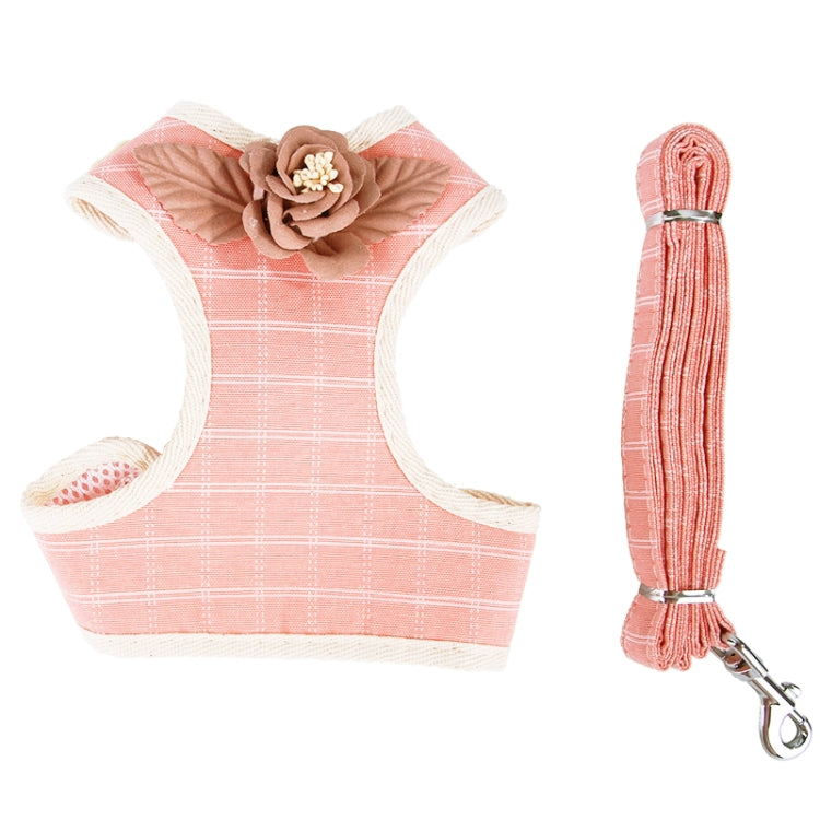 2 PCS Dog Leashes Chest Straps Small Medium Dogs Vest Dog Supplies, Size: L
