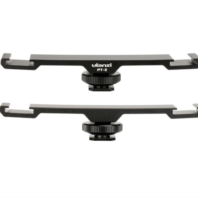 Ulanzi PT-2 Microphone Fill Light Extension Rod Double Hot Shoe Mouth Word Pole Handheld Stabilizer