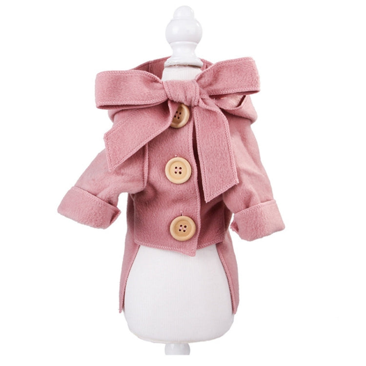 2 PCS Winter Comfortable Fashion Woolen Coat Pet Clothing, Size:S(Pink)