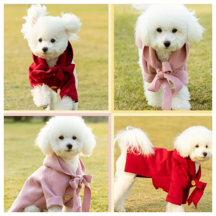 2 PCS Winter Comfortable Fashion Woolen Coat Pet Clothing, Size:XL