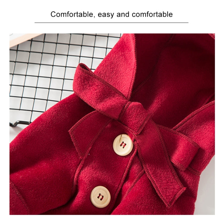 2 PCS Winter Comfortable Fashion Woolen Coat Pet Clothing, Size:XL