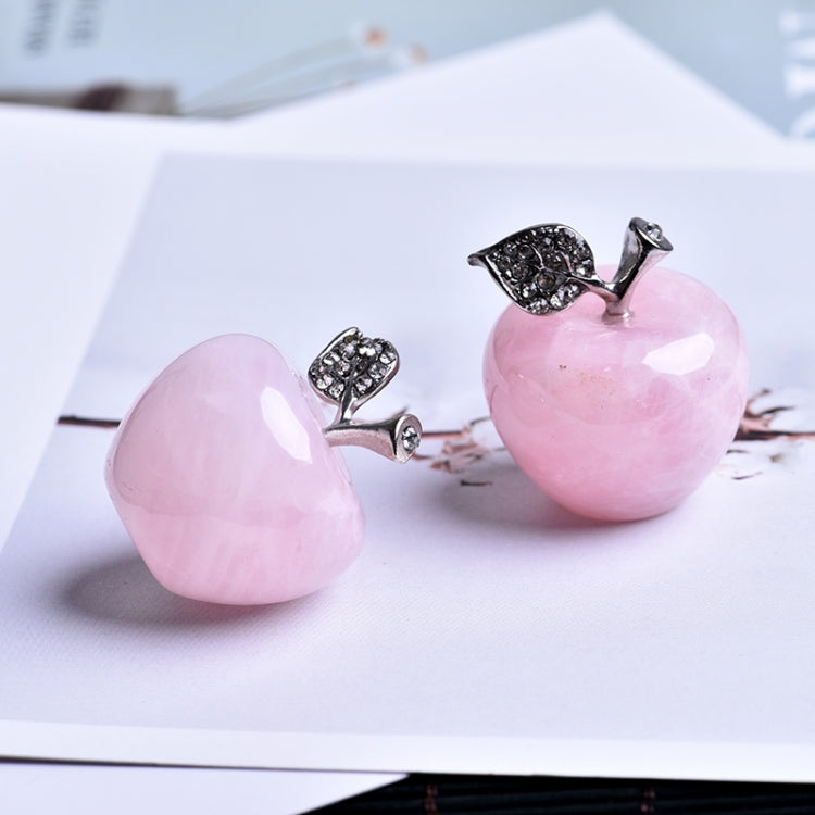 Natural Rose Quartz Pink Apple Can Be Used For Couple Decorations Home Decoration Study Room Decoration DIY Gift