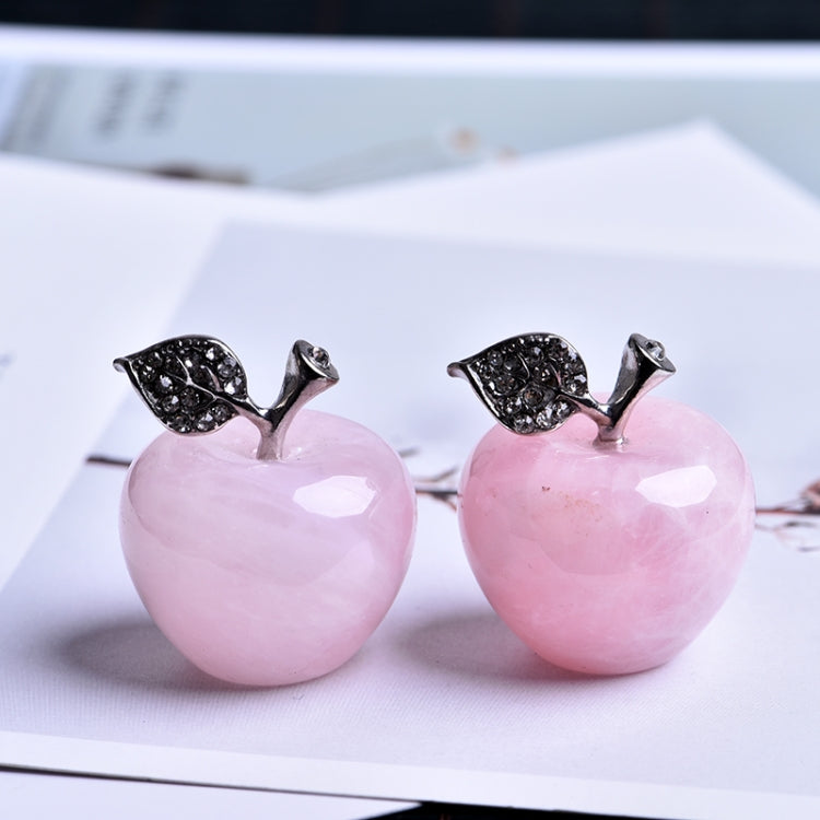 Natural Rose Quartz Pink Apple Can Be Used For Couple Decorations Home Decoration Study Room Decoration DIY Gift