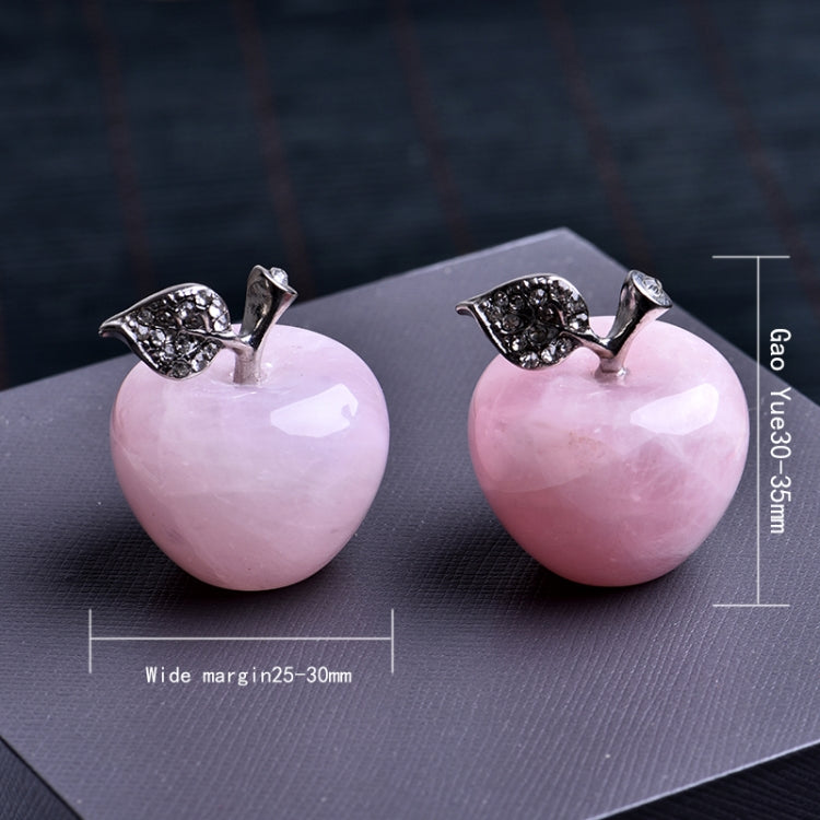 Natural Rose Quartz Pink Apple Can Be Used For Couple Decorations Home Decoration Study Room Decoration DIY Gift