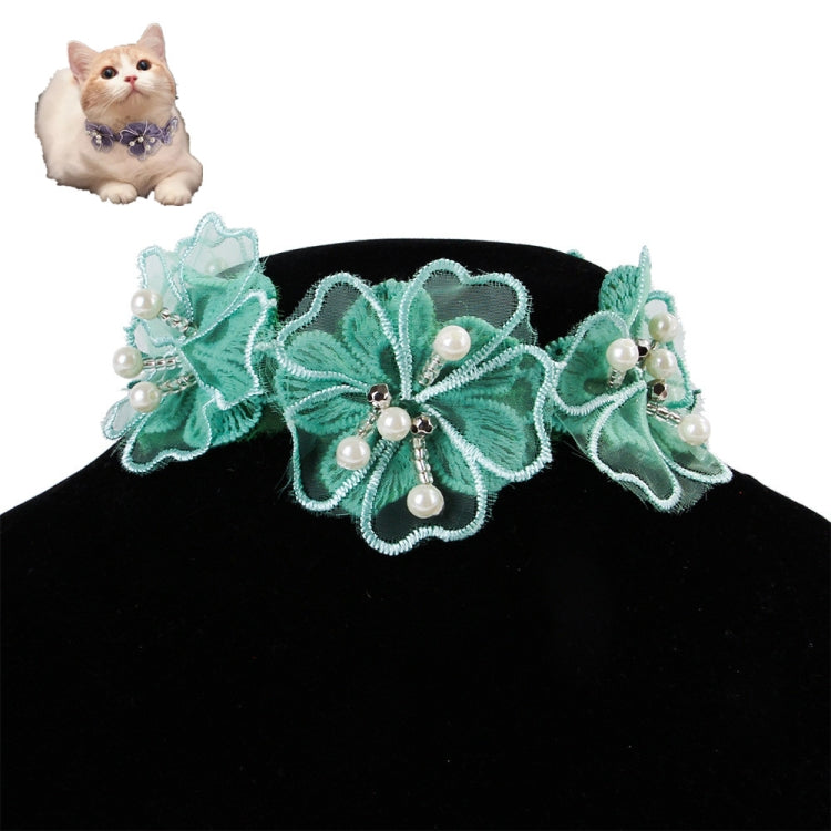 Pet Jewelry Collar Creative Teddy Lace Flower Lace Bib Cute Cat Necklace, Size: M