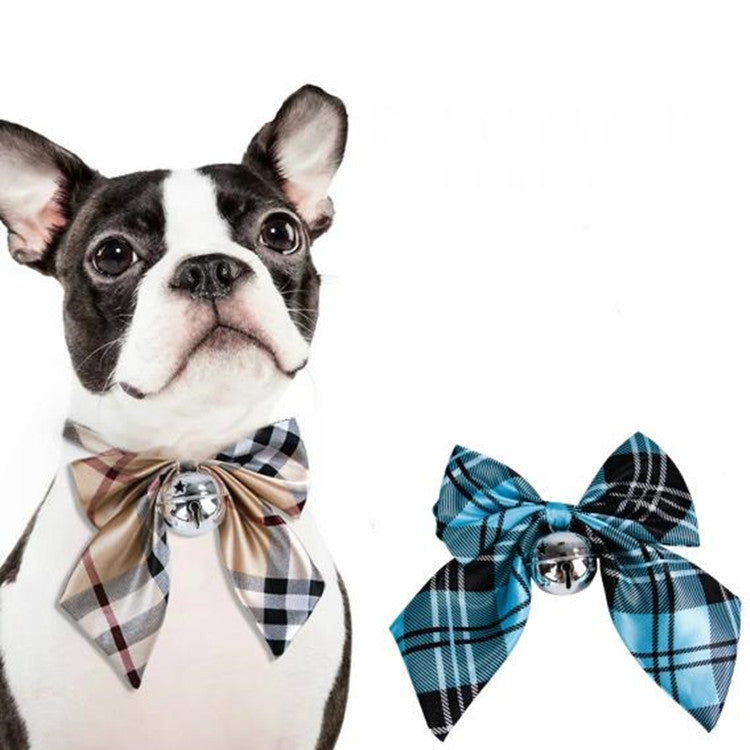 2 PCS Small Medium-sized Bow Tie Teddy Dog Bell Bow Tie, Size:  One Size