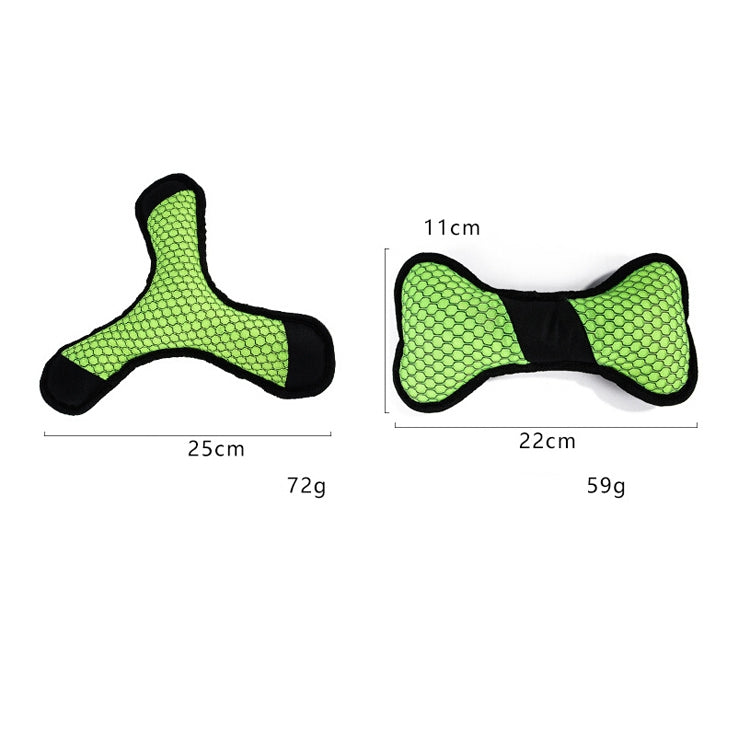 2 PCS B09203 Dog Molars Interactive Darts Bones Plush Toy Pet Toys, Specification: Triangle