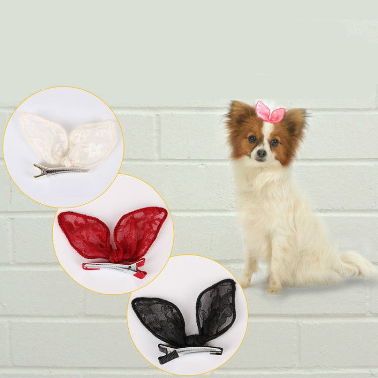 Pet Accessories Cute Pet Hair Clips Rabbit Ears Dog Hair Clips