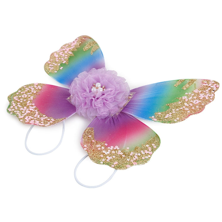 Pet Dog Chest Back Butterfly Wings + Flower Headdress