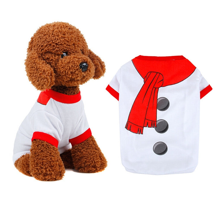 2 PCS Puppy Teddy Pet Autumn Winter Vest Christmas Pet Clothing, Size: L