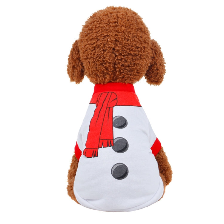 2 PCS Puppy Teddy Pet Autumn Winter Vest Christmas Pet Clothing, Size: L