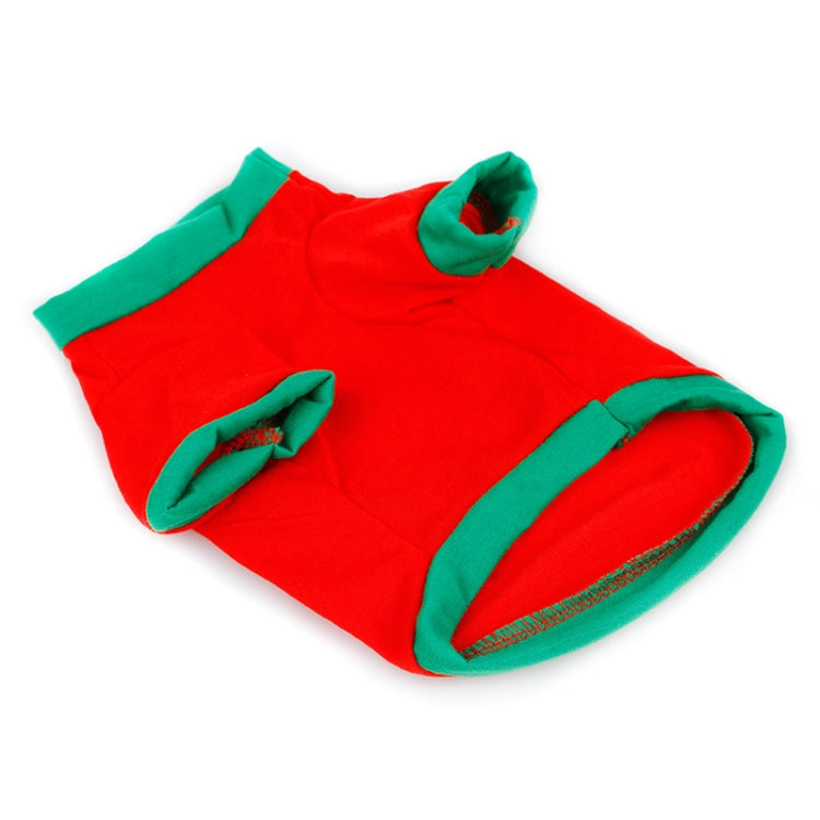 2 PCS Puppy Teddy Pet Autumn Winter Vest Christmas Pet Clothing, Size: L