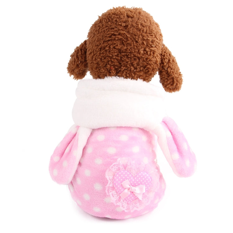 Creative Winter Small and Medium Size Poodle Cat Four Feet Pet Plush Clothes, Size: L