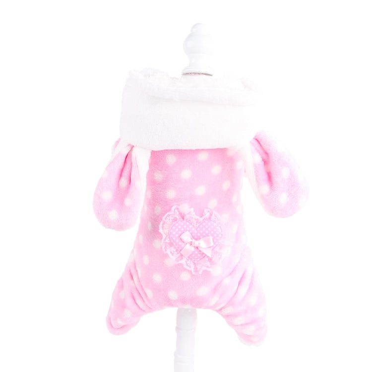 Creative Winter Small and Medium Size Poodle Cat Four Feet Pet Plush Clothes, Size: XL