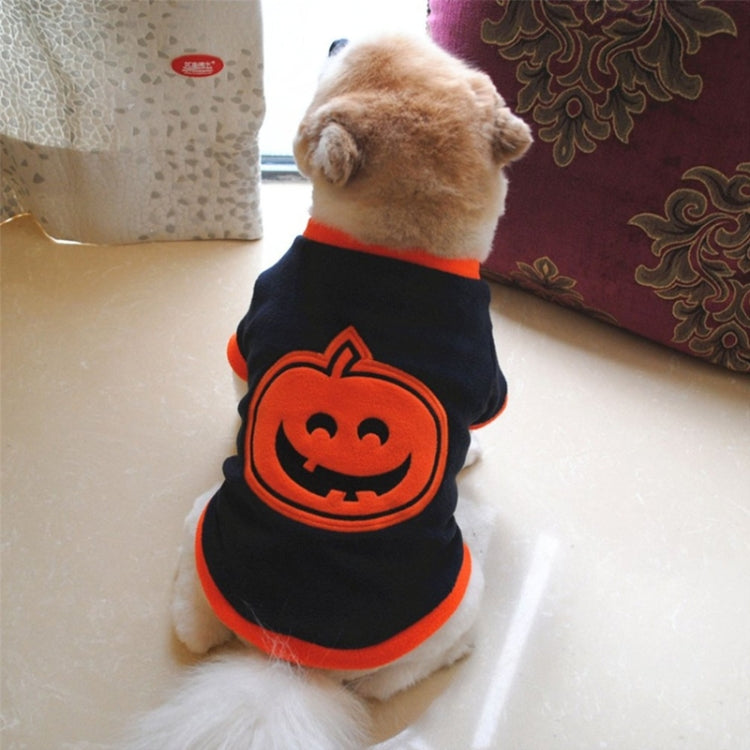 Halloween Pet Costume Pumpkin Pet Clothes, Size: S(Blue)