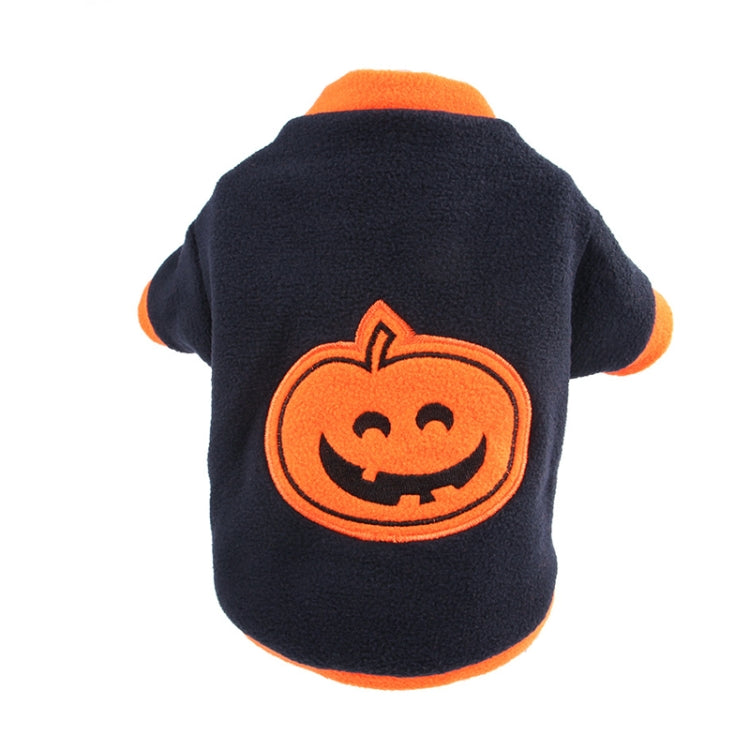 Halloween Pet Costume Pumpkin Pet Clothes, Size: S(Blue)