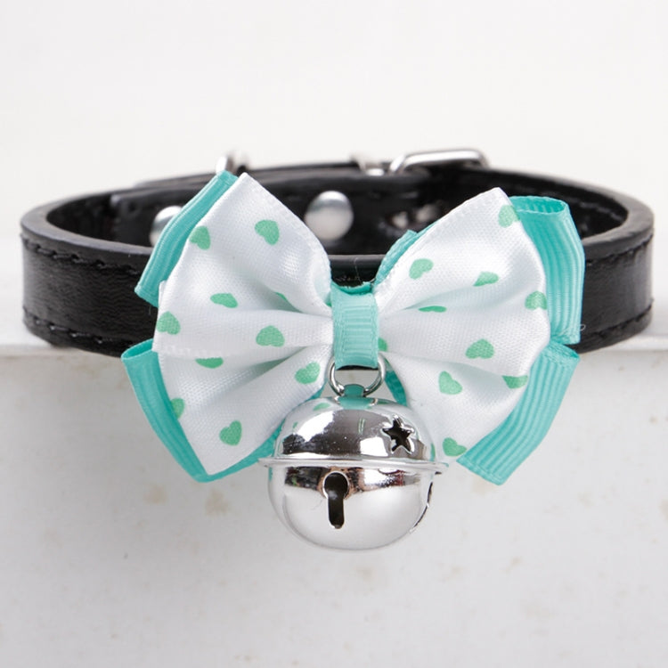 2 PCS Dog Bow Crown Pendant Silent Bells Cat Collar Pet Collar, Size:S