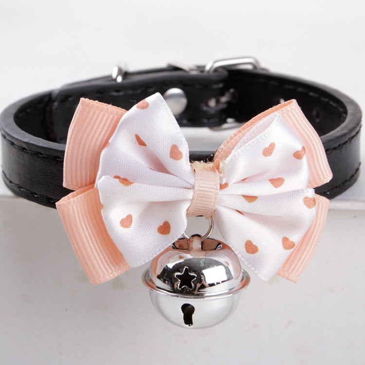 2 PCS Dog Bow Crown Pendant Silent Bells Cat Collar Pet Collar, Size:S