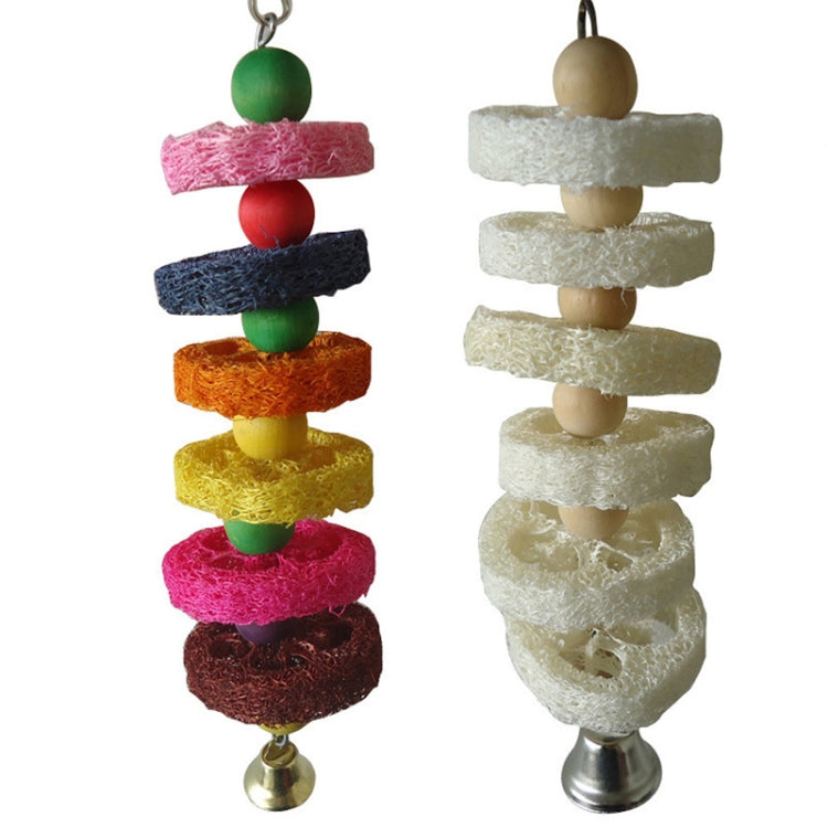 Parrot Squirrel Pet Loofah Bite Molar String Toy